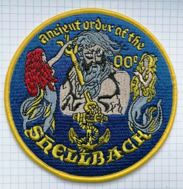 Crossing of the Equator Shellback Patch Embroidered Cloth Iron On Patch
