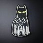 Black Cat Embroidered Iron On Patch