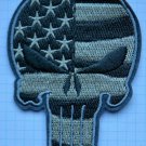 Punisher Skull United States Waving Flag Army Morale Embroidered Cloth Iron On P