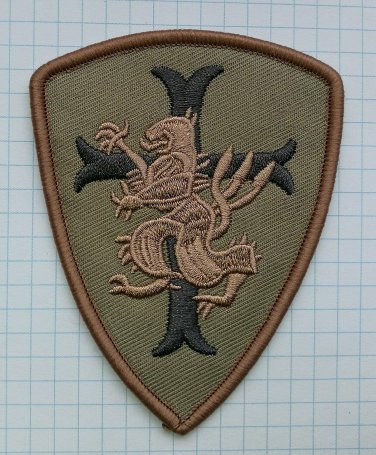 Lion Cross Crusader Shield Embroidered Cloth Iron On Patches