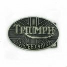 Biker Motorcycle British Flag Triumph Metal Belt Buckle