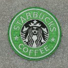 Starbucks Coffee Embroidered Cloth Iron On Patches Appliques 7.5 X 7.5 cm