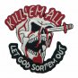 Kill Em All Let God Sort Em Out Skull Skeleton patch patch
