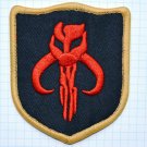 TAN Star Wars BOUNTY HUNTER Boba Fett Mandalorian Bantha skull patch