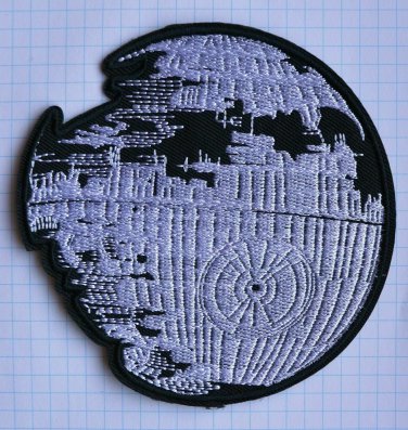 STAR WARS Death Star Embroidered Patch Darth Vader Empire Sith 10 X 10 cm