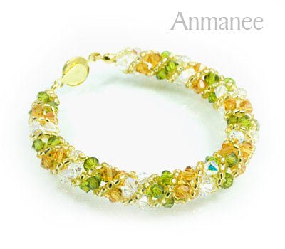Handcrafted Swarovski Crystal Bracelet - Twist-S 0102107