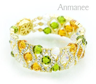 Handcrafted Swarovski Crystal Bracelet - The Queen 010289