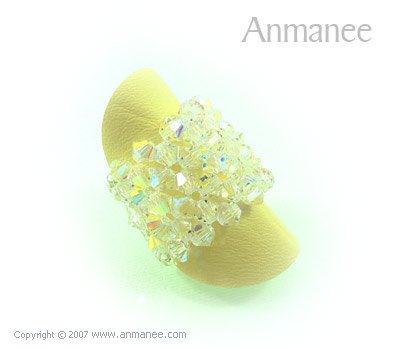 Handcrafted Swarovski Crystal Ring - Square 010473