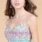 2014 beads strapless formal cocktail dress chiffon prom dress bridesmaid dress