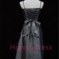 2015 New gray strapless evening dress sexy bridal dress long prom dress