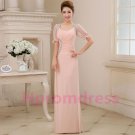 2015 New sexy pink evening dress sexy bridal dress long prom dress