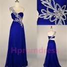 2015 New one-shoulder long evening dress sexy bridal dress long prom dress
