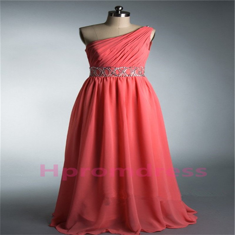2015 New water melon fromal prom dress custom size bridesmaid dress