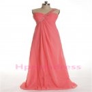 2015 New pink evening dress custom size color long prom dress