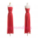 2015 New red chiffon PROM dress custom size color bridesmaid dresses