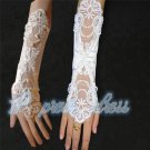 Bridal gloves wedding gloves gloves double lace dress long champagne