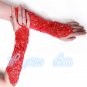 Bridal gloves wedding gloves gloves double lace dress long champagne