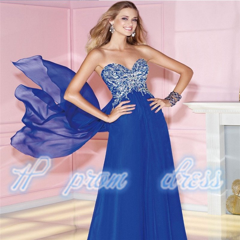 2015 New Sexy Backless Sleeveless Beads Long Floor Length Chiffon Gowns Dress Prom Dresses