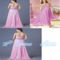 2015 New Sexy Backless Sleeveless Elegant Pink Color Prom Sweetheart Floor Length Gowns Dress