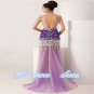 Custom Long Tulle Skirt for Crystal Formal Sexy Evening Dresses 2015 Party Gowns plus size