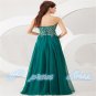 Specialty Custom Long Chiffon Skirt for Luxury Crystal Formal Evening Dresses plus size
