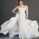 One Shoulder Chiffon Party Prom Gown Bridal Gown Celebrity Evening Dress Custom