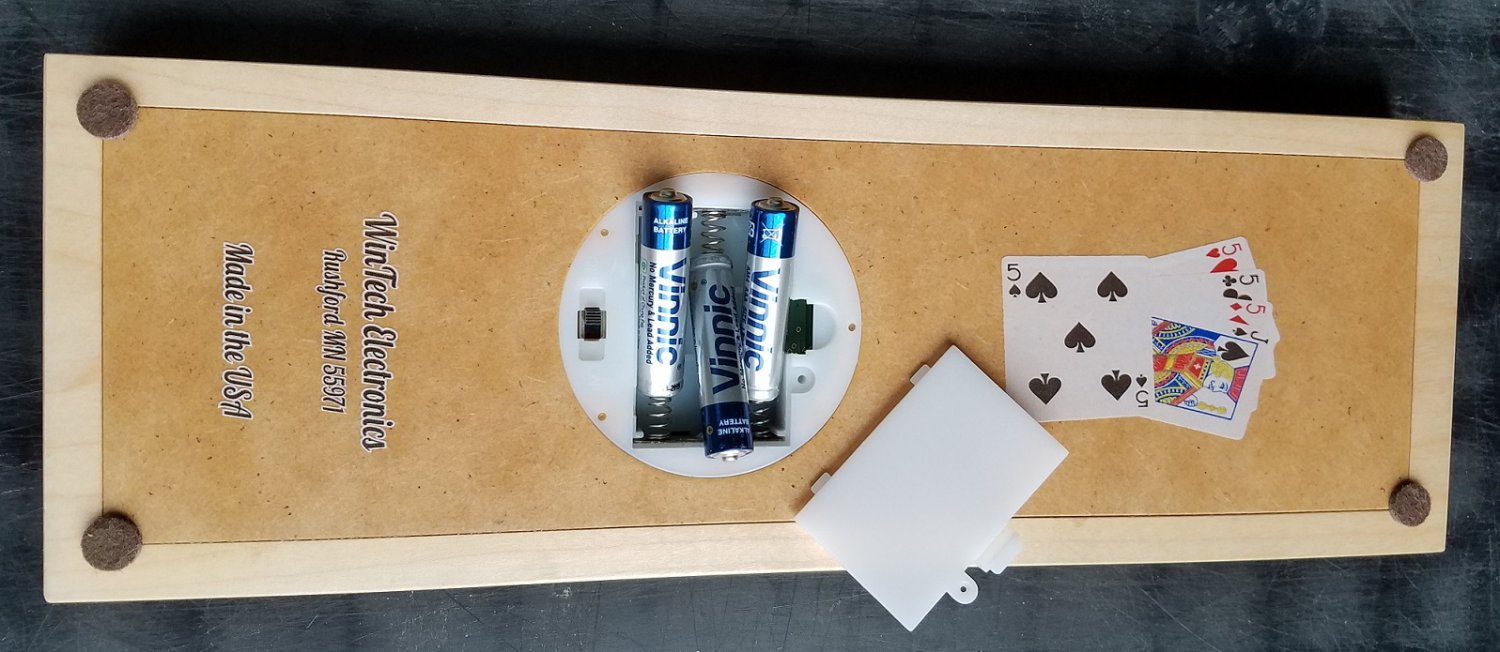 Electronic Cribbage Board LEDcribbage Mayple Red & Blue