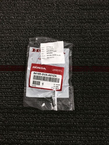 Genuine Honda Civic Left Rear Windshield Harness Pillar Trim Cap 84185-SVA-A01ZA