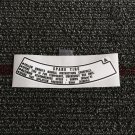 Genuine Honda Spare Tire Specification Caution Label T-Type 42767-SV4-A00