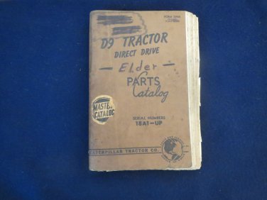 Caterpillar Manual CAT D9 Tractor Direct Drive 18A1-UP Master Catalog 32940