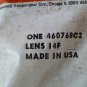 NEW International 460768C2 Amber Replacement Turn Signal Marker Lens 14F Square