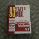1993 GM Oldsmobile Cutlass Supreme Vol 2  Dealership Shop Service Repair Manual