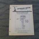 Vintage Hiawatha Outboard Motor Parts List Manual Model 25-3260 25-7969 25-3258