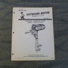 Vintage Hiawatha Outboard Motor Parts Manual Model 84OM1-25-7957A 202-687 687-3
