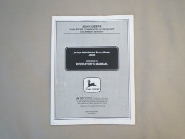 John Deere Manual JS63E OMGC00550 A1 21 Inch Rotary Walk Behind Lawn Mower
