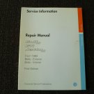 Volkswagen VW Factory Service Repair Manual GTI Golf Jetta Interior Exterior ASE