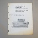 New Holland Model Floating Cutter Bar For 960 Grain Head Operators Manual