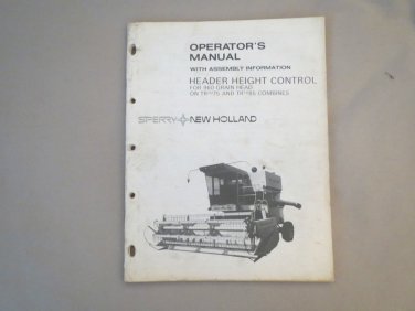New Holland Model Header Height Control For 960 Grain Head TR 75 & 85 Combines