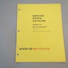 New Holland Model 70 Bale Thrower Service Parts Catalog Book 6-79 BALETHROWER