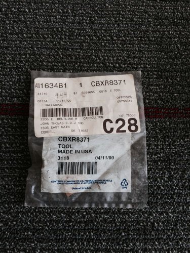 Genuine Mopar Part Specialty Tool Cutter Cutting Bit CBXR8371