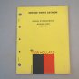 New Holland Model 975 Combine Series 1968 Issue 4-68 Service Parts Catalog Book
