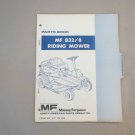 Massey Ferguson MF 832/8 Riding Mower Parts Book Form No 651 340 M93 MF832/8 832