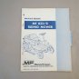 Massey Ferguson MF 832/8 Riding Mower Parts Book Form No 651 340 M93 MF832/8 832