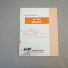 Massey Ferguson MF 856 Loader Parts Book Form No. 651596M91 MF856