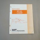 Massey Ferguson MF 848 Loader Parts Book Form No. 651601M91 MF848