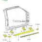 Genuine Honda Part Pillion Step Bar L. 0954776 CB CMX 50718-461-770