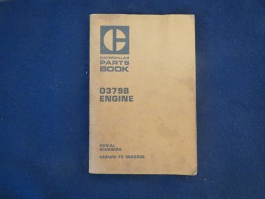 Caterpillar Manual CAT D379B Engine Parts Book 68B1616 - 68B2539 - UEG0049S