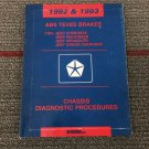 Jeep Chassis Anti-Lock Brake Service Repair Manual ABS Teves Brakes 81-699-0319