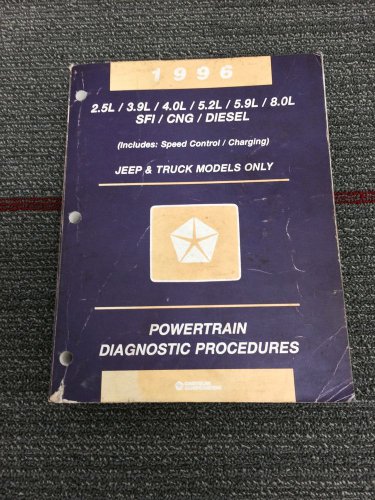 Jeep & Truck Powertrain Diagnostic Procedures Service Repair Manual 81-699-95005