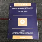 Dodge Ram Truck Body Driver Air Bag CCD Service Repair Manual 81-699-95006